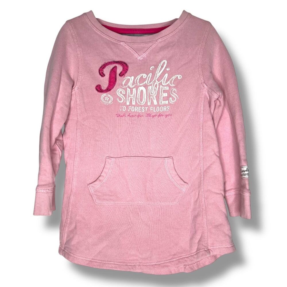 Girls H&M Pink Pacific Shores Long Sleeve Sweater Size 3-4 Toddler
